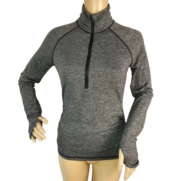 Lucy 1/2 Zip Running Athletic Pullover Sweatshirt Top Women's Size XS Charcoal - Picture 1 of 11